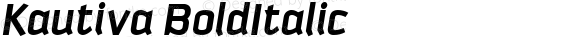 Kautiva Bold Italic