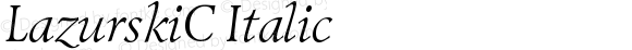 LazurskiC Italic