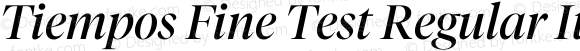 Tiempos Fine Test Regular Italic