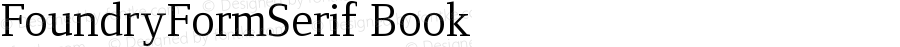 FoundryFormSerif Book