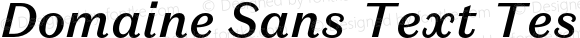 Domaine Sans Text Test Medium Italic