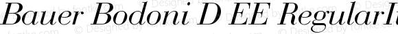 Bauer Bodoni D EE Regular Italic