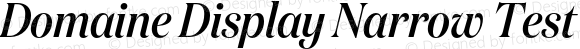 Domaine Display Narrow Test Medium Italic