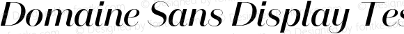 Domaine Sans Display Test Medium Italic
