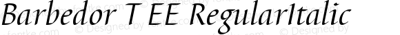 Barbedor T EE Regular Italic