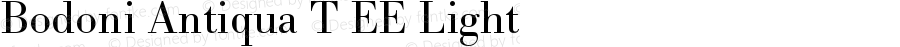 Bodoni Antiqua T EE Light