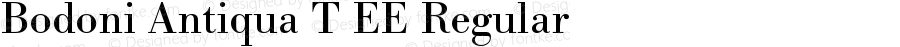 Bodoni Antiqua T EE Regular