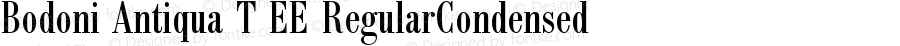 Bodoni Antiqua T EE Regular Condensed