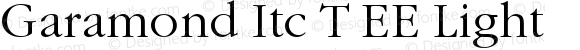 Garamond Itc T EE Light