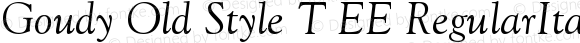 Goudy Old Style T EE RegularItalic