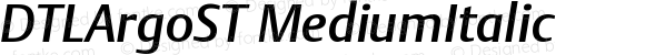 DTLArgoST MediumItalic