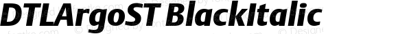 DTLArgoST BlackItalic