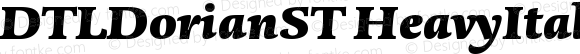 DTLDorianST HeavyItalic