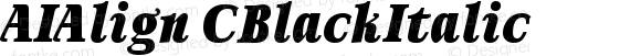 AIAlignCBlackItalic