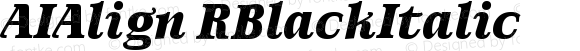 AIAlignRBlackItalic