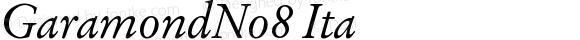 GaramondNo8 Italic