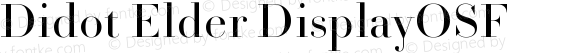 Didot Elder Display Old Style Figures