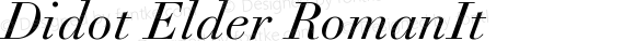 Didot Elder Roman Italic