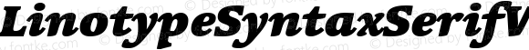 LinotypeSyntaxSerifW05-BlkIt Regular Version 1.10