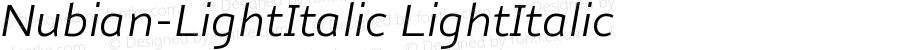 Nubian-LightItalic