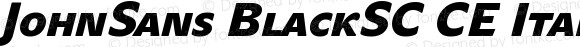 JohnSans BlackSC CE Italic