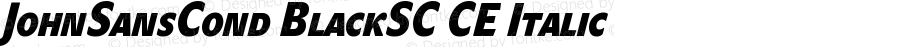 JohnSansCond BlackSC CE Italic