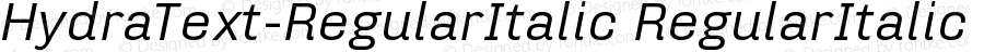 HydraText-RegularItalic