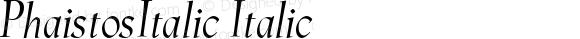 PhaistosItalic Italic