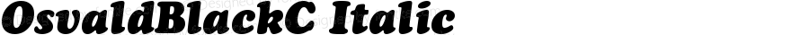 OsvaldBlackC Italic