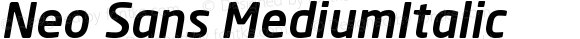 Neo Sans MediumItalic