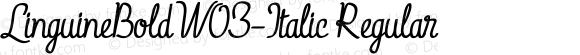 LinguineBoldW03-Italic Regular