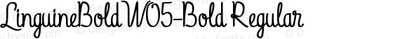 LinguineBoldW05-Bold Regular