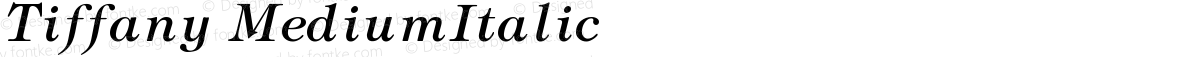 Tiffany MediumItalic