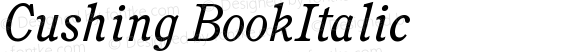 CushingBookItalic