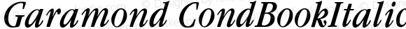 GaramondCondBookItalic