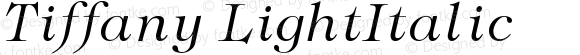 Tiffany LightItalic