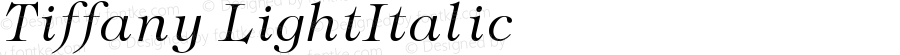 TiffanyLightItalic