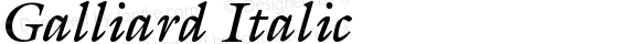Galliard Italic
