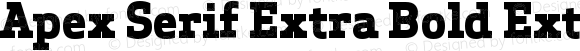 Apex Serif Extra Bold ExtraBold