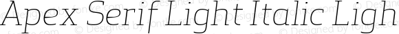 ApexSerif-LightItalic