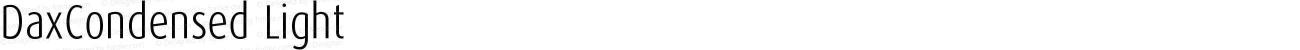 DaxCondensed Light