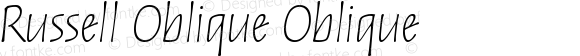 Russell Oblique Oblique