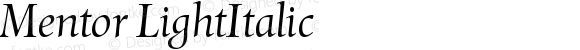 Mentor LightItalic