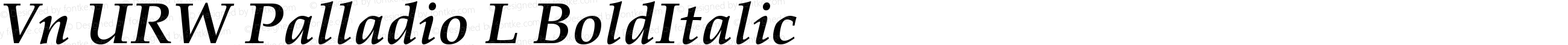 Vn URW Palladio L Bold Italic