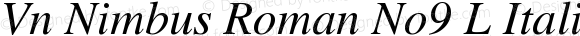 Vn Nimbus Roman No9 L Italic