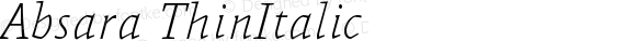 Absara ThinItalic