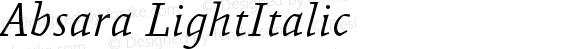 Absara TF Light Italic