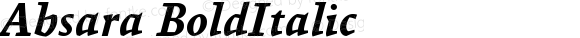 Absara TF Bold Italic