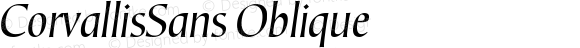 CorvallisSans Oblique