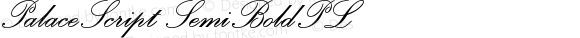 PalaceScript SemiBoldPL